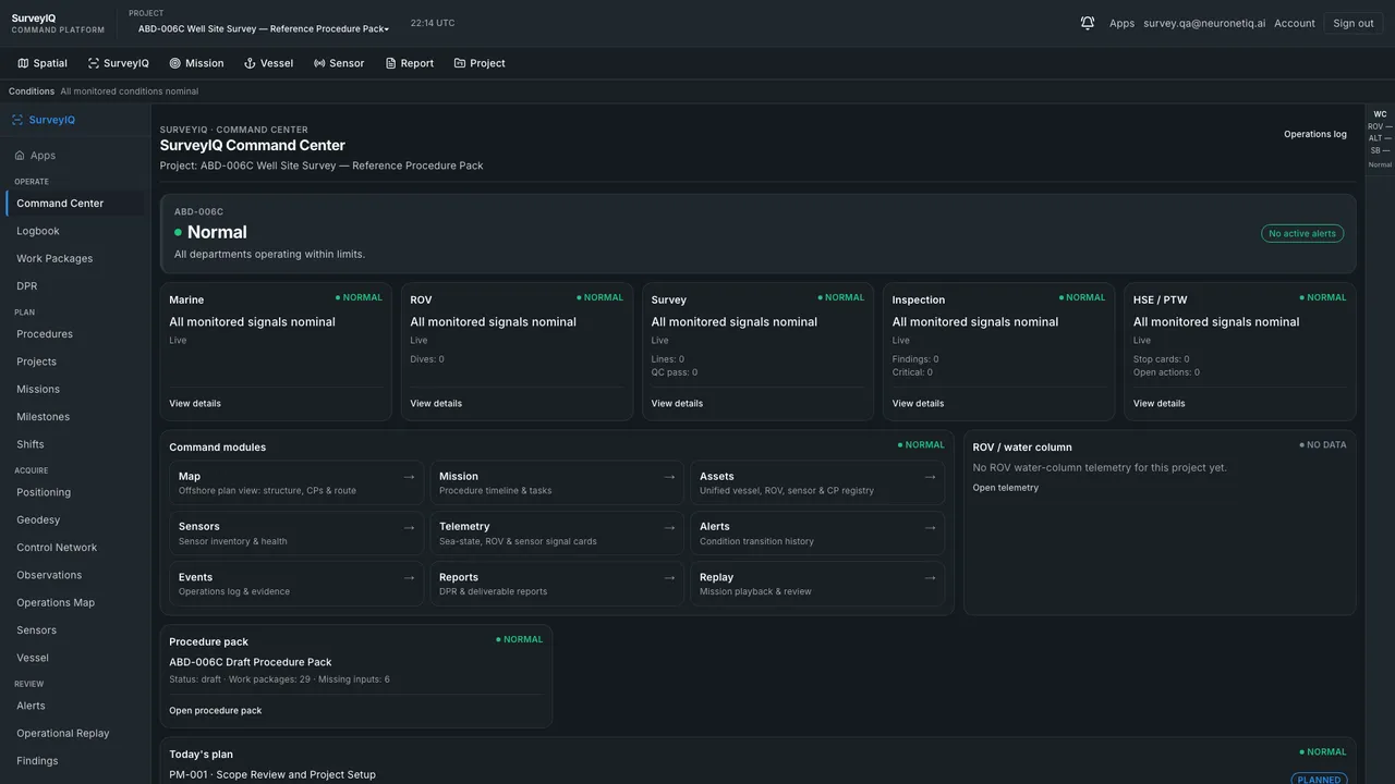 SurveyIQ — product UI